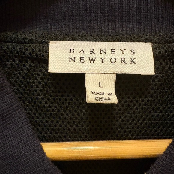 Barneys New York Scuba Bomber Jacket – Navy, Modern Minimalist Style Sz L - Picture 3 of 12